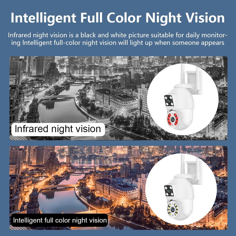 V380 Pro Dual Lens Security IP CCTV Camera Wireless Outdoor waterproof ...