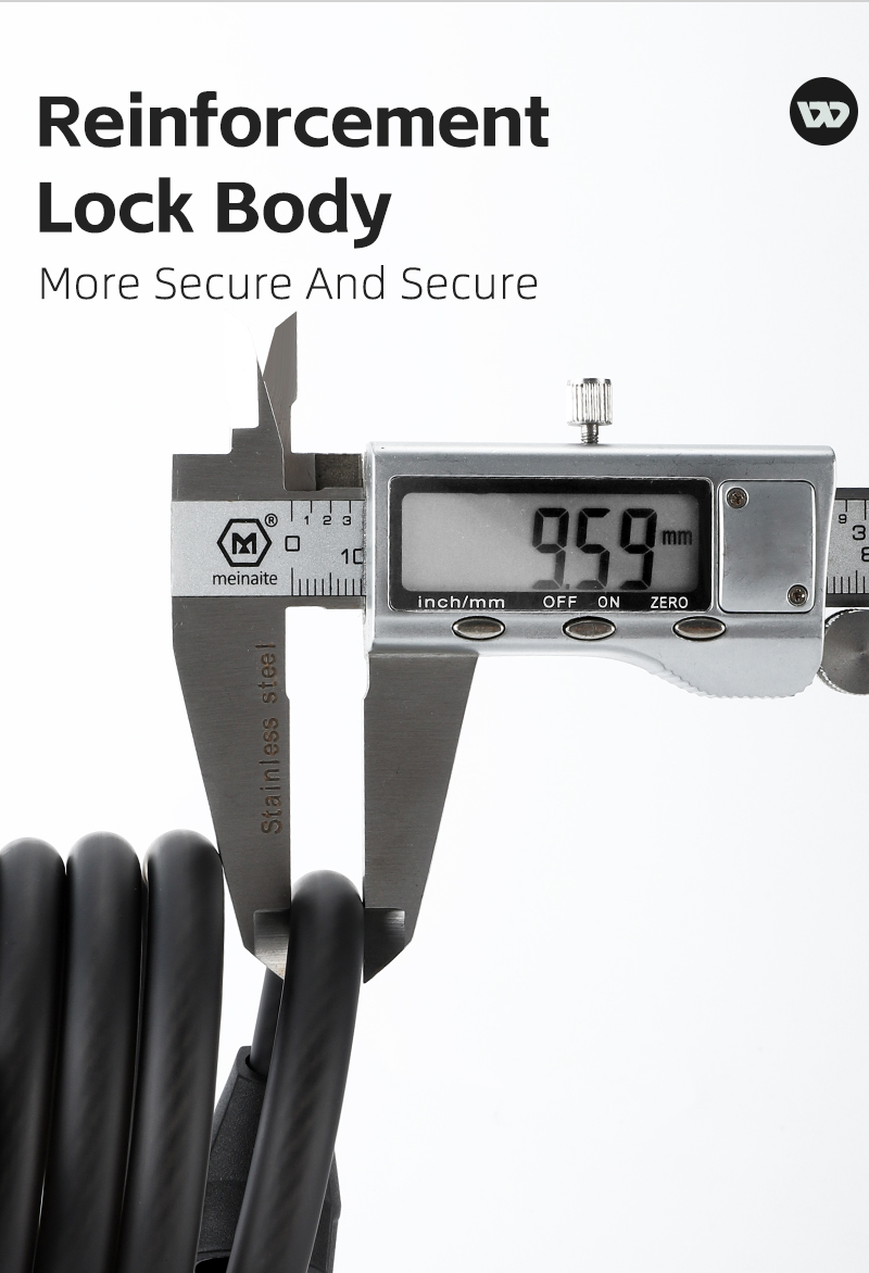 【PH Delivery】WEST BIKING Bike Lock Bicycle Password Lock Portable Steel ...