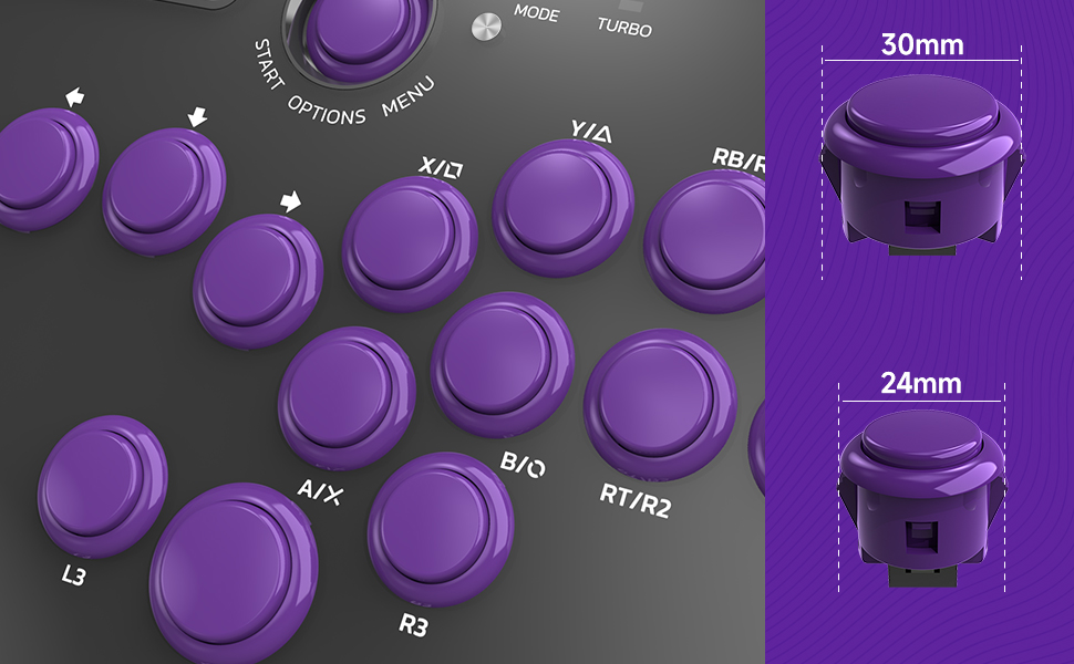MayFlash All-Button Arcade Controller F500 FLAT for PS4/PS3/Switch/Xbox ...