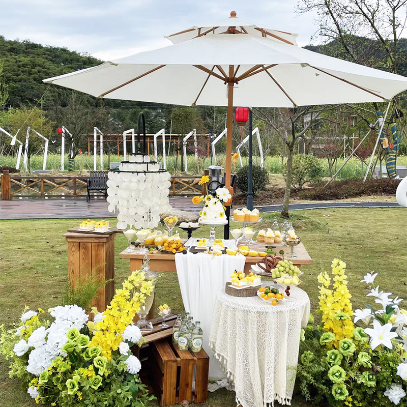 Garden umbrellas Sunshade Umbrella-2.7m Outdoor Parasol Middle column ...