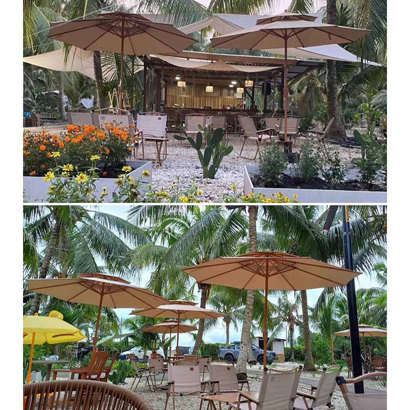 Garden umbrellas Sunshade Umbrella-2.7m Outdoor Parasol Middle column ...