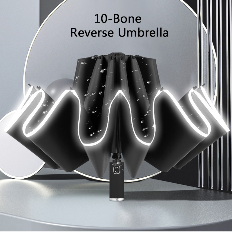 【Reverse fold】Umbrella automatic folding 12 Ribs Storm-resistant Large ...