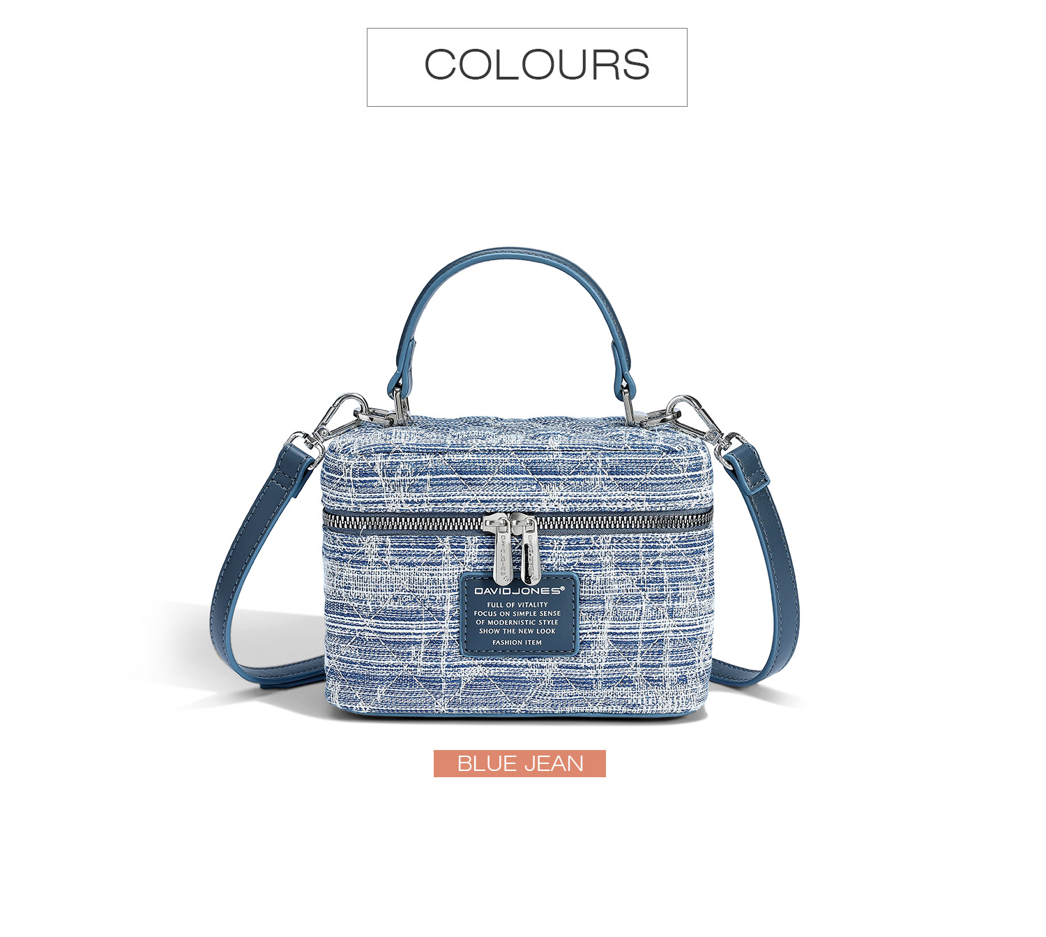 David Jones Paris 2024 Spring Summer New Collection Designer women Cossbody Bags Bags Cowboy canvas bag Shopee Philippines