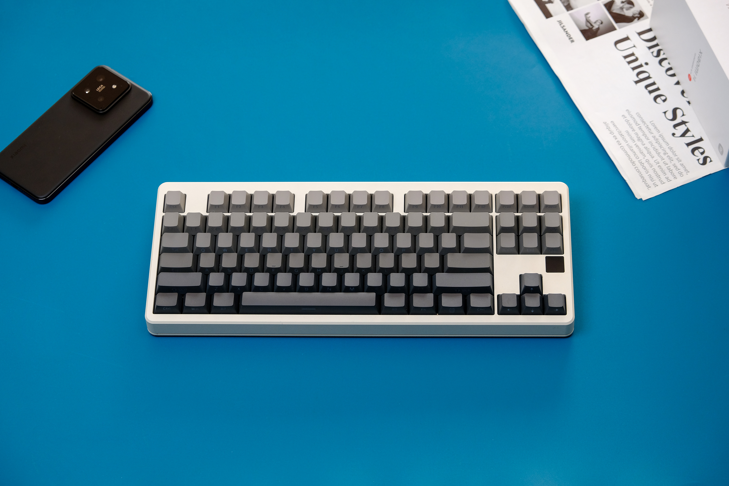 130 Keys Gradient Light Side Transmission Keycaps PBT Double-shot ...