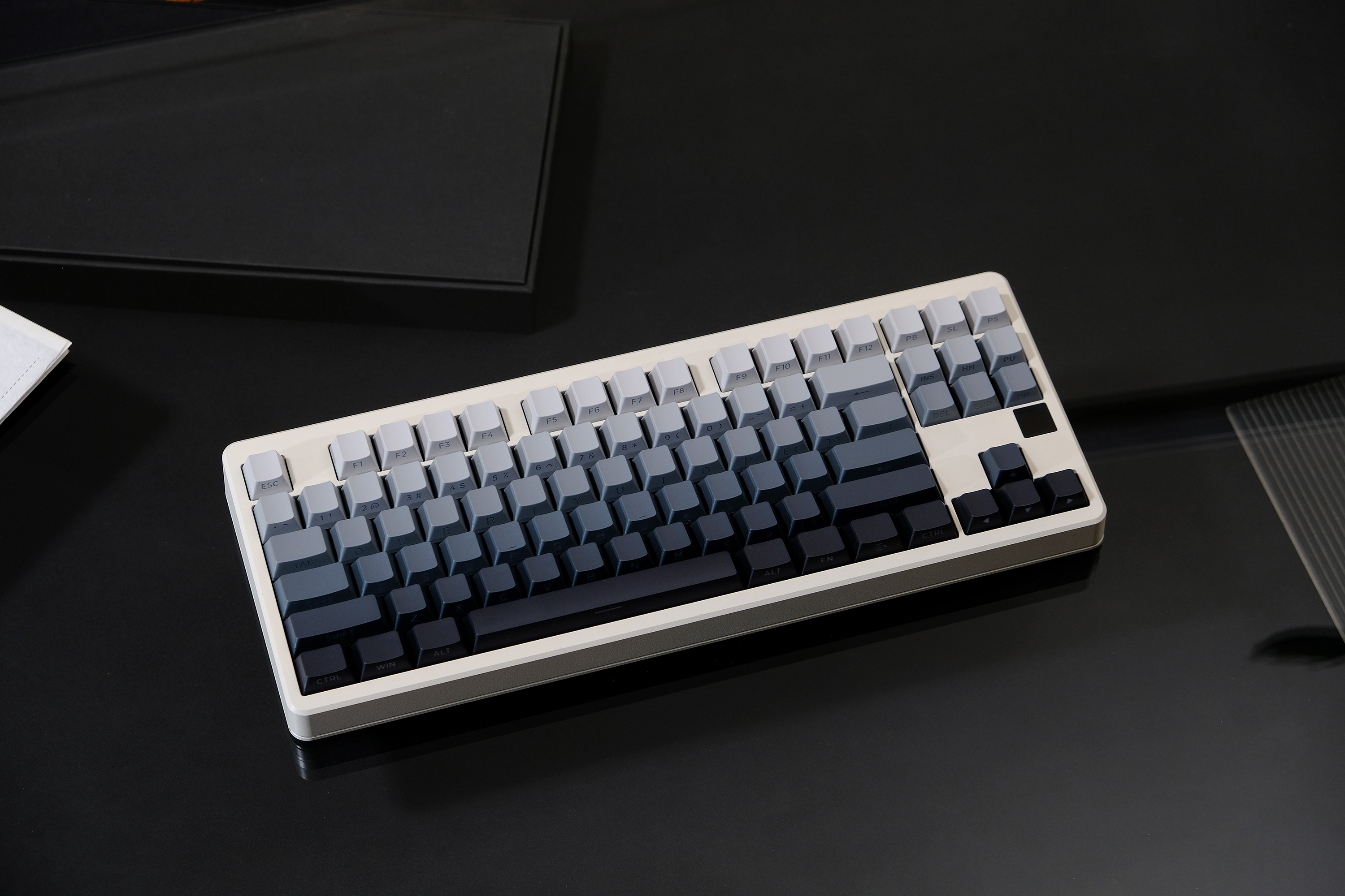 130 Keys Gradient Light Side Transmission Keycaps PBT Double-shot ...