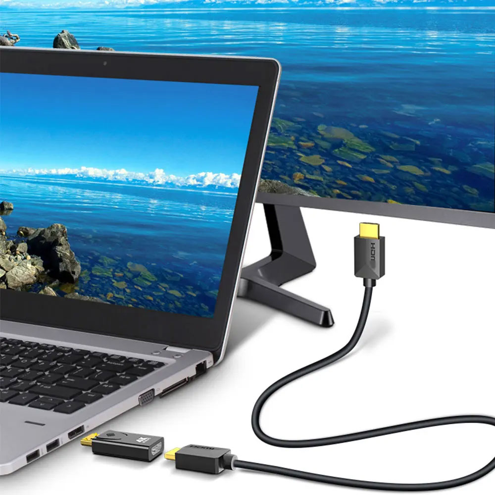Full DP to HDMI Adapter 4K 1080P DisplayPort to HDTV Converter for PS5 ...