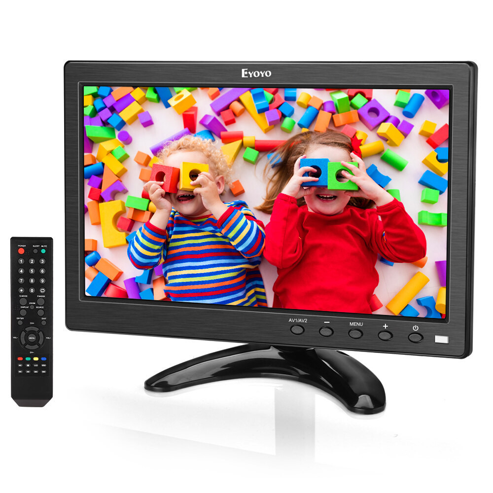 Eyoyo10 inch Small Monitor HDMI 1024x600 LCD Screen with TV/HDMI/VGA/AV ...