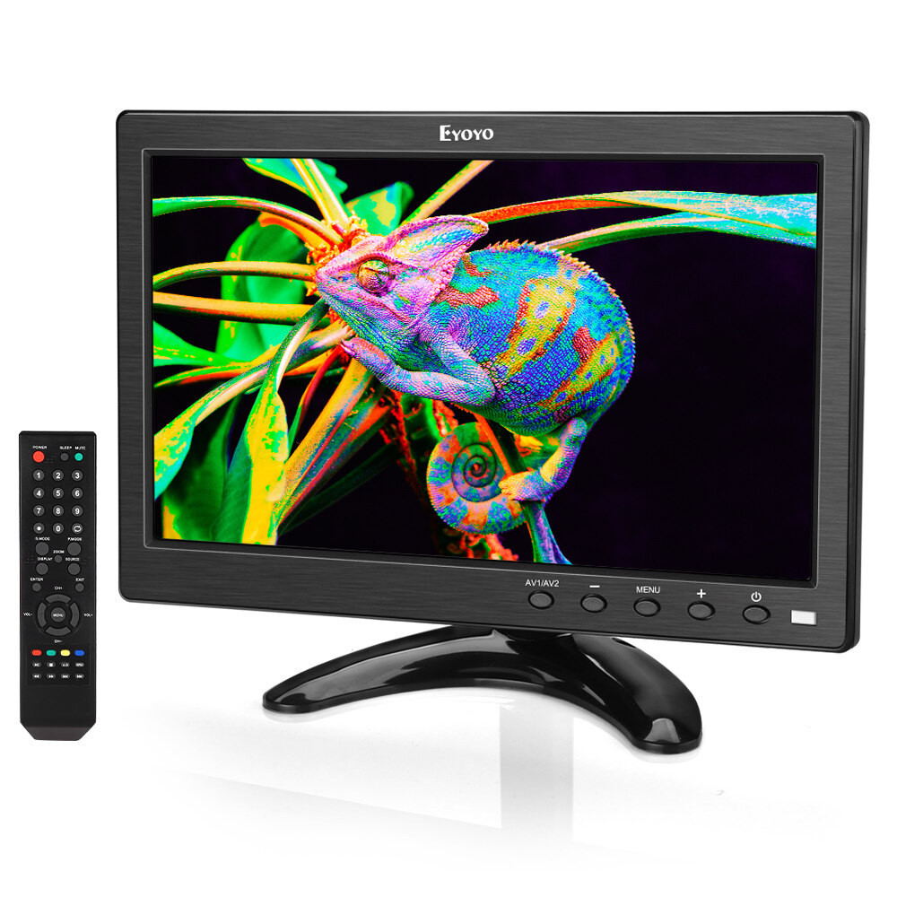 Eyoyo10 inch Small Monitor HDMI 1024x600 LCD Screen with TV/HDMI/VGA/AV ...