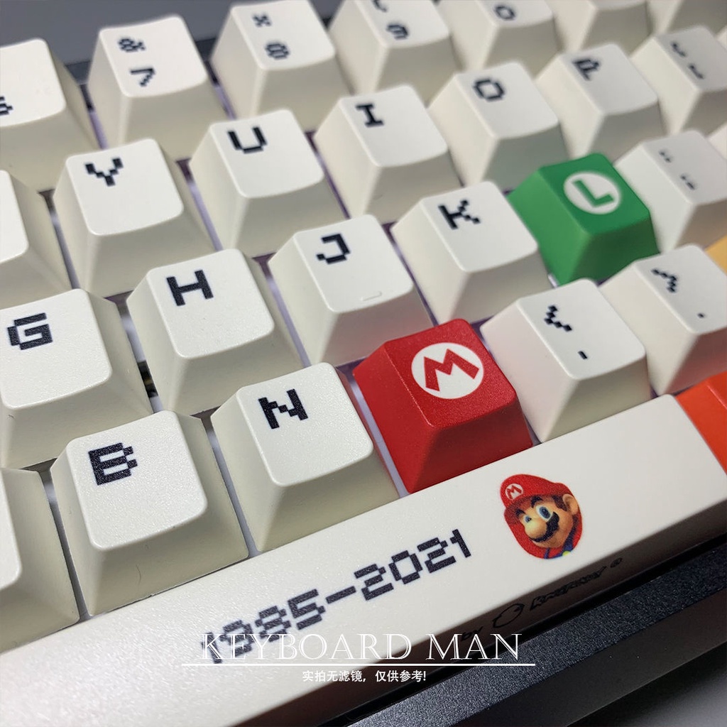 OEM Profile PBT Mario Keycaps 120Keys/Set Custom Keycaps for Gateron ...