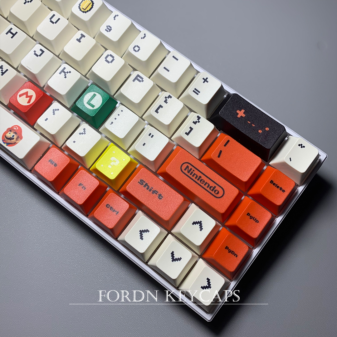 OEM Profile PBT Mario Keycaps 120Keys/Set Custom Keycaps for Gateron ...