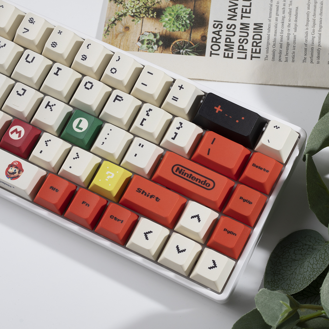 OEM Profile PBT Mario Keycaps 120Keys/Set Custom Keycaps for Gateron ...
