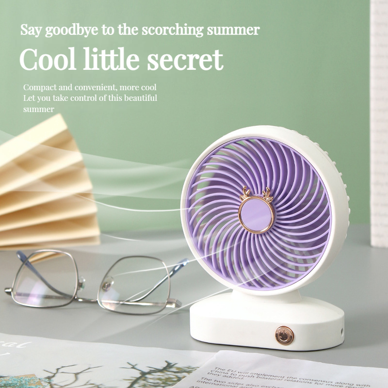 Upgraded multi-functional mini fan desktop three color optional ...