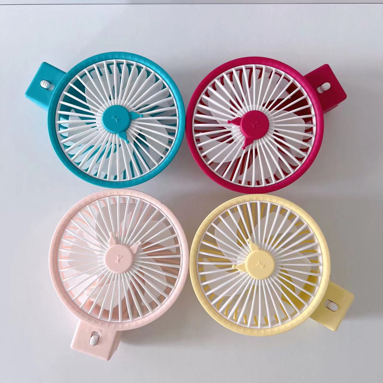 Multi functional upgraded handheld folding small fan mini built-in ...