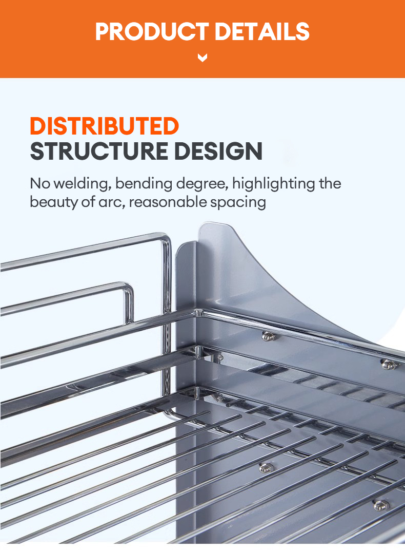 GAA Adjustable Pull Out Basket Pull Down Dish Rack Pull Wall Cupboard ...