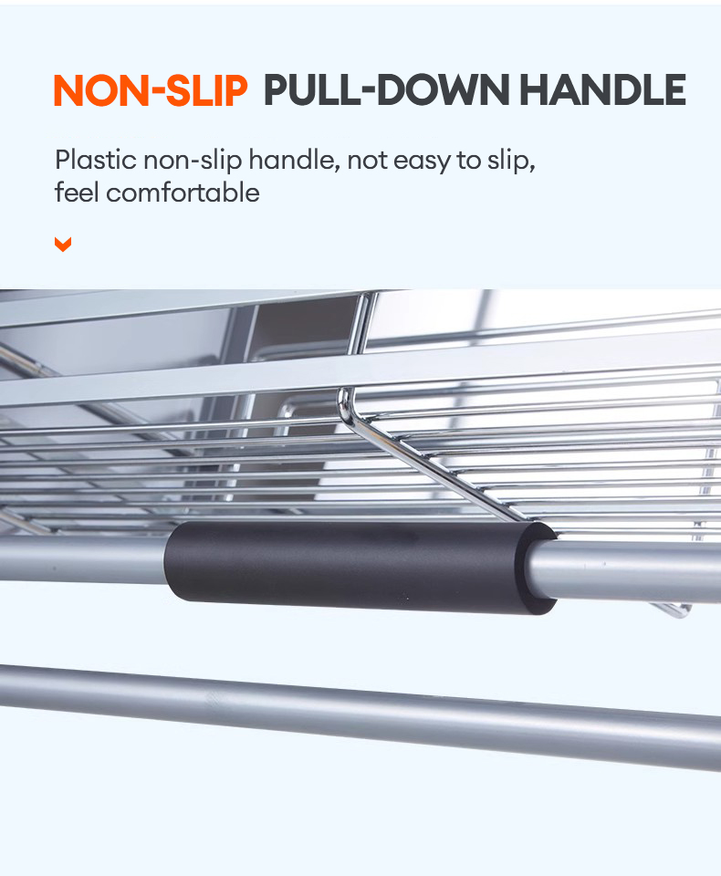 GAA Adjustable Pull Out Basket Pull Down Dish Rack Pull Wall Cupboard ...