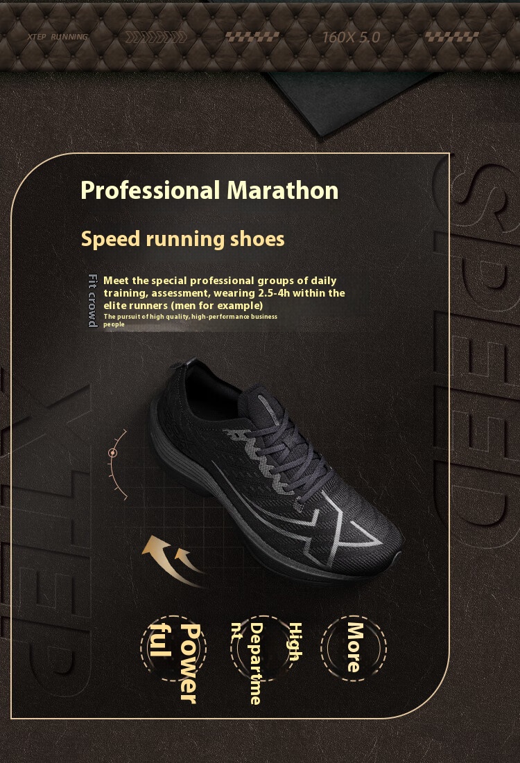 XTEP 160X5.0SE Men Racing Running shoes Professional Marathon sneakers ...