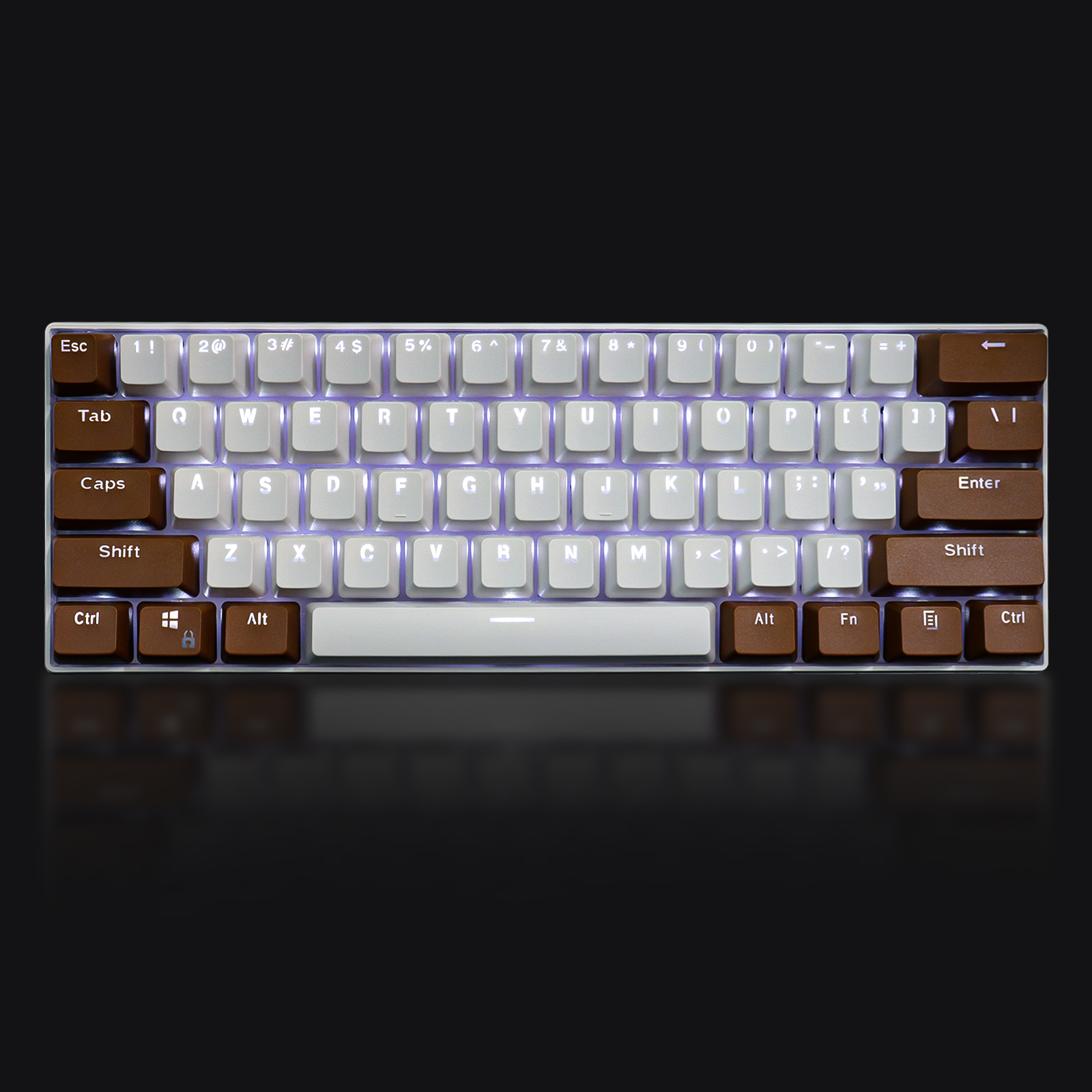 RK 61 Keycaps PBT Material OEM profile Backlit Two-Color Mechanical ...