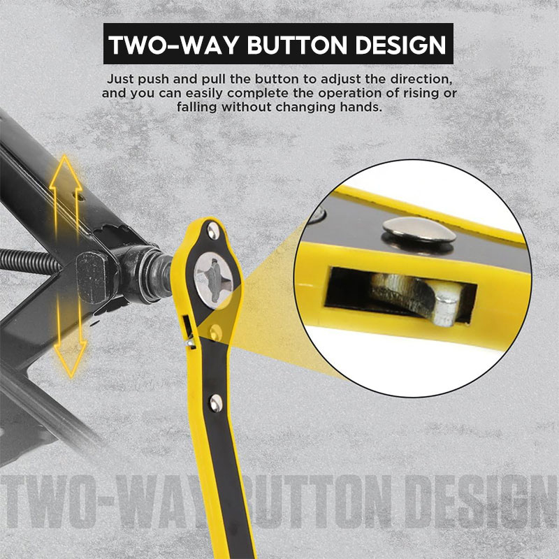 Vehicle-mounted hand jack ratchet wrench Rocker tyre unloading tool ...