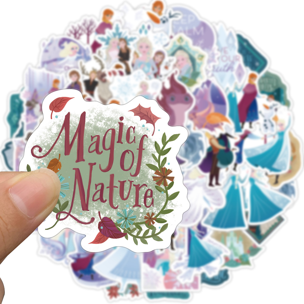 [Large Stickers]50PCS Disney Frozen Anna Elsa Movie Stickers ...