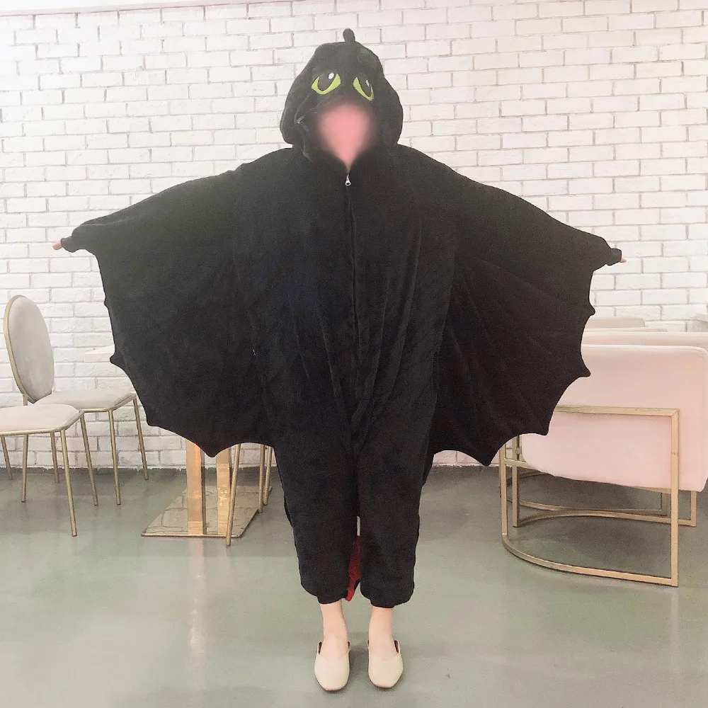 Kigurumi Anime How to Train Your Dragon Toothless Kids Girls Jumpsuit ...