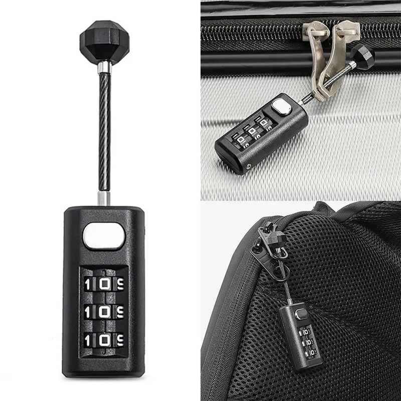 KIPRUN Luggage Lock, Resettable Coded Backpack Zipper Luggage Padlock ...