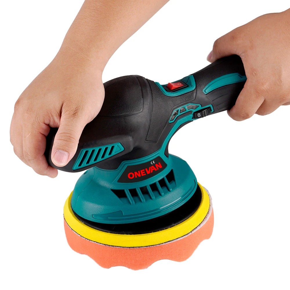 ONEVAN 6Inch Electric Polisher Buffing Machine Wireless Automobile Car ...