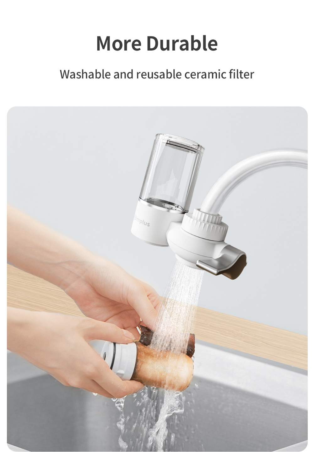 Simplus Water Purifier Tap Water Filter 7-Stage Filtration Washable ...