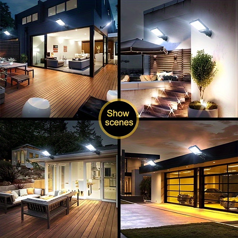 Solar Motion Sensor Lights - Remote-Controlled Security Lights for ...