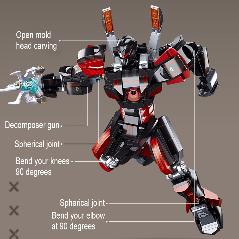 Pacific Rim Mech building blocks, ice protector Hulk and other 8 Mech ...