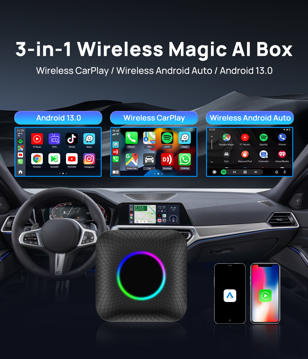 CPC200-TBOX Android Auto Box - Android 13, 4GB+64GB | Wireless CarPlay E Android Auto | 4G LTE E WiFi - Foto 5