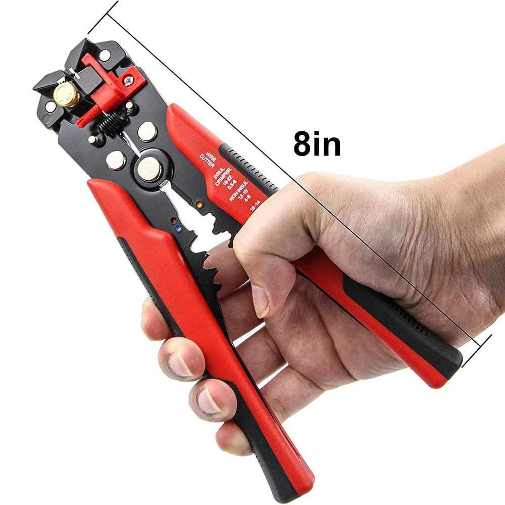 8 In Professional Automatic Wire Striper Cutter Stripper Crimper Pliers ...