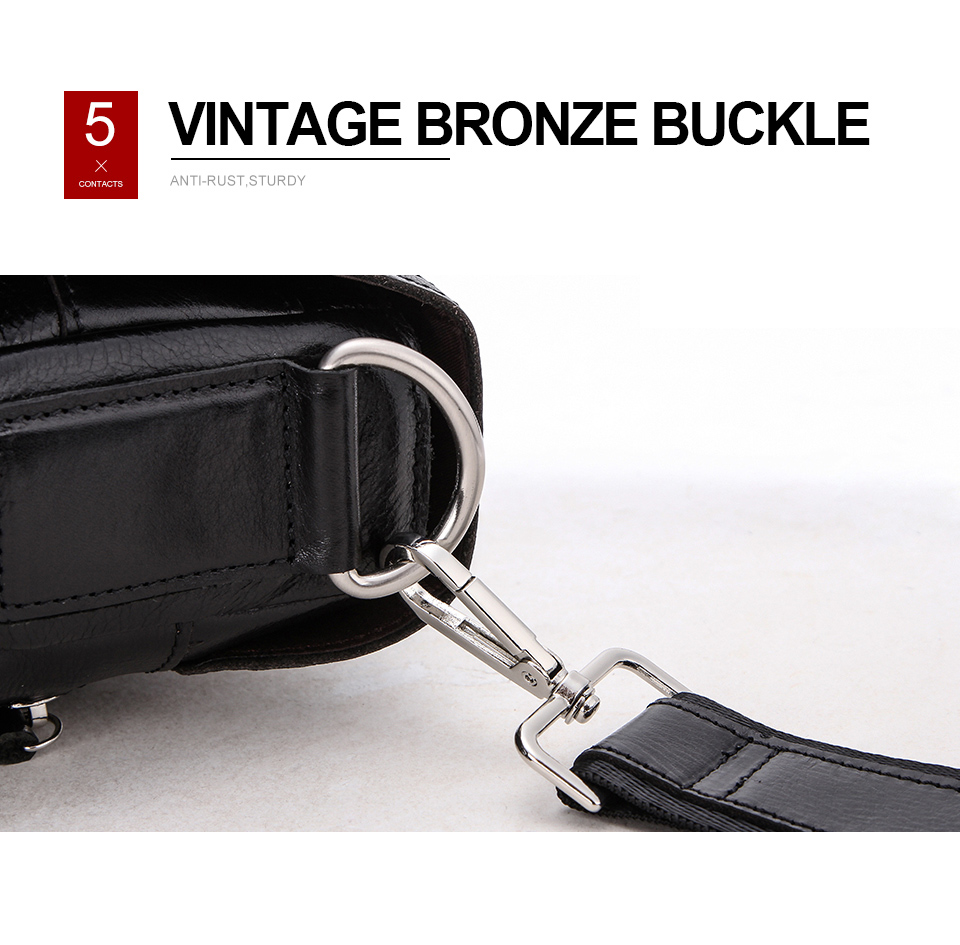 CONTACTS Genuine Leather Business Handbag Laptop Large Shoulder Bag