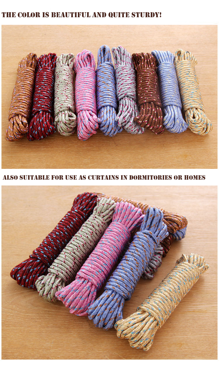 10 M Nylon Clothesline Outdoor Braided Rope Multifunctional Rope Bold ...