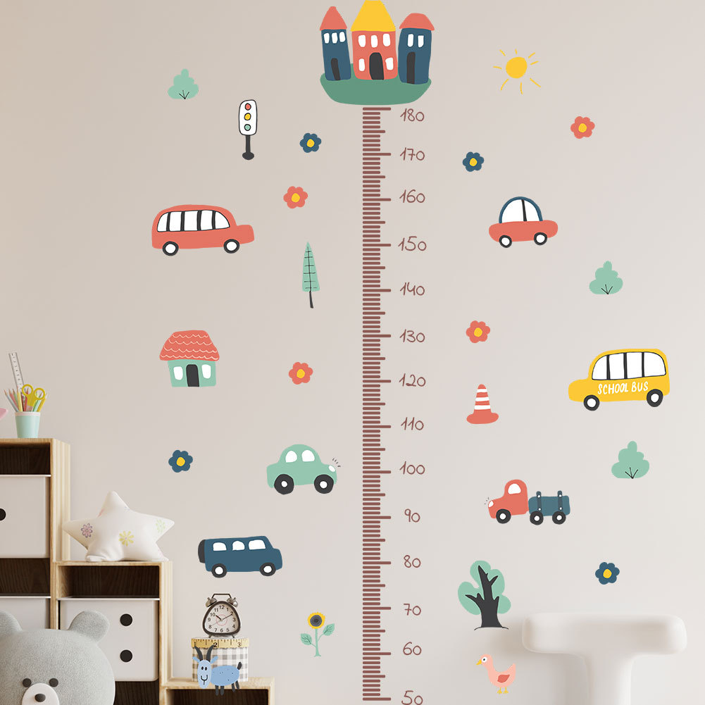PVC wall sticker waterproof Cartoon height sticker creative animal ...