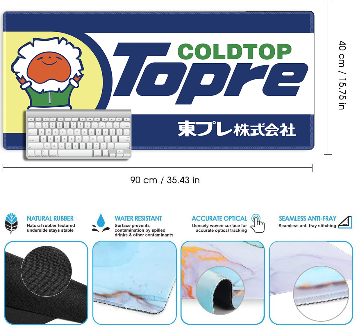 Coldtop Topre Mousepad Gaming Mouse Pad Desk Protector Gamer Keyboard ...