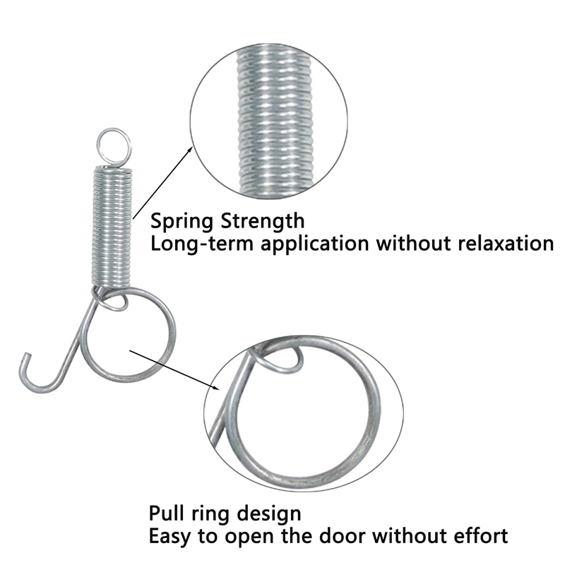 Picture of 10Pcs Bird cage hook Metal spring door cage hook for bird dog chicken ...
