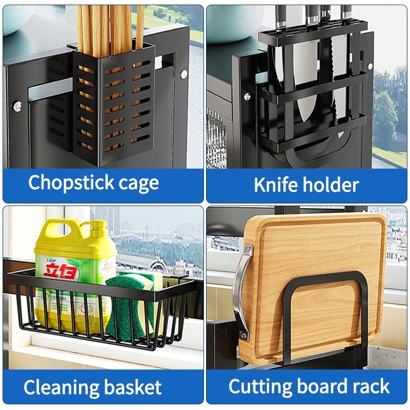 Dish Rack Drainer Kitchen Dish Cabinet Rack Organizer With Cover Plate ...