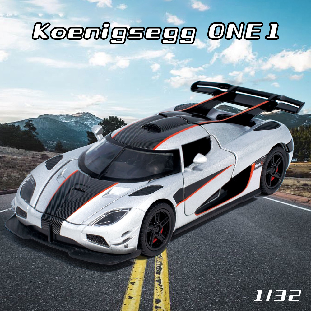 1:32 Scale Koenigsegg One1 Alloy Car Model Diecast Car Sound Light Car ...
