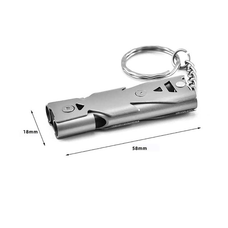 WANYI 3-Pack Survival Safety Whistles - 150 DB, Stainless Steel, Waterproof, With Keychain For Outdoor Activities