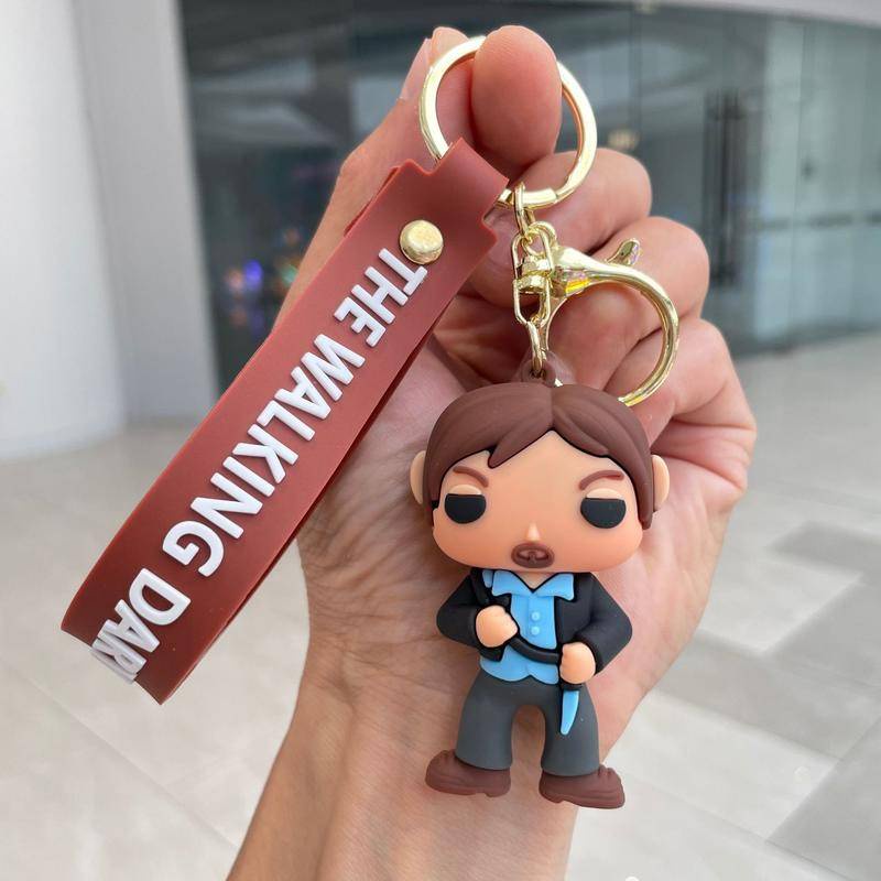 The Walking Dead Keychain Rick/Carl/Glenn/Daryl/Michonne Cute