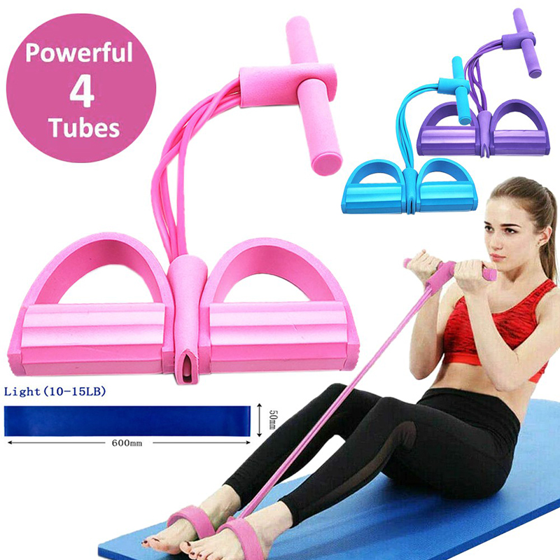 Multifunctional Training Tension Rope Foot Pedal Resistance Elastic ...