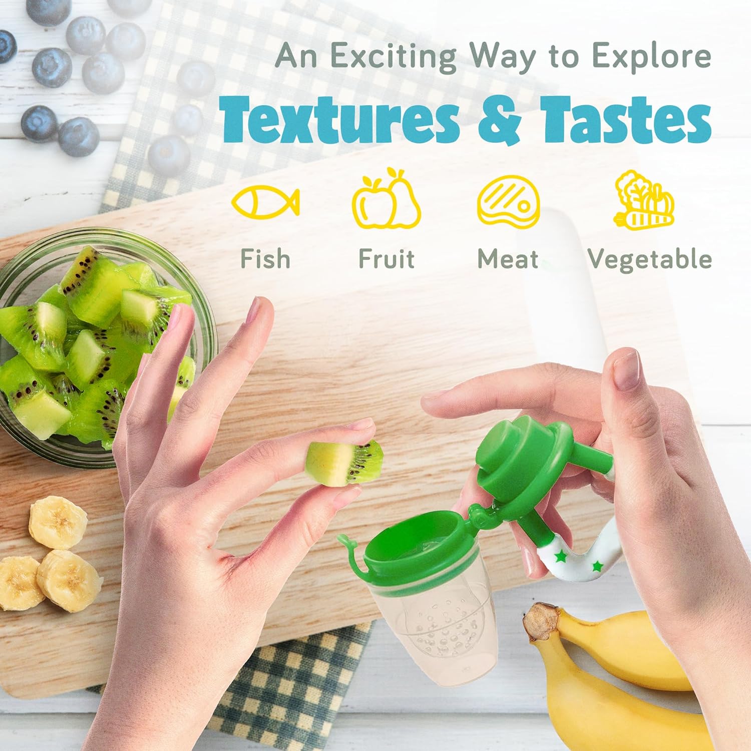 1PC Baby Fruit Pacifier Feeder Mesh Teethers for Babies Silicone ...