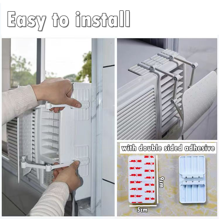 Window Air Conditioner Wind Deflector Adjustable Windshield Window Type ...