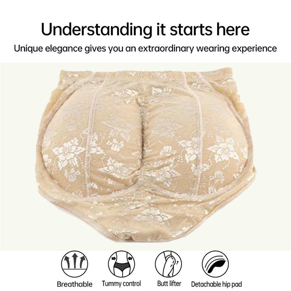 Butt Padding For Women Padded Panty Buttocks With Foam Fake Ass Panties ...