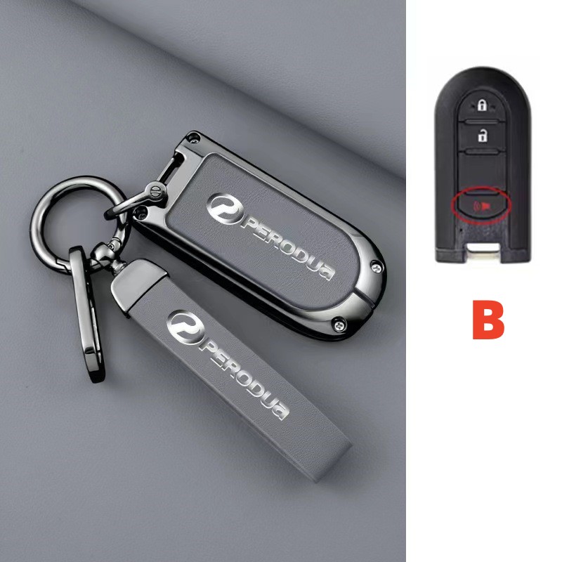 Zinc Alloy Cover Perodua Bezza Aruz Axia Myvi Keyless Remote Car Key ...