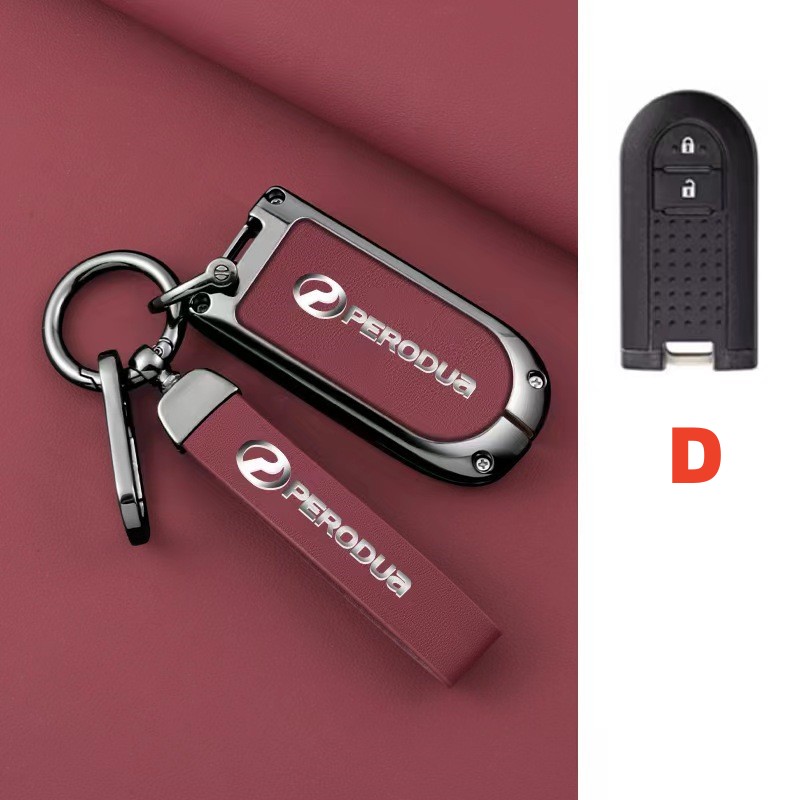 Zinc Alloy Cover Perodua Bezza Aruz Axia Myvi Keyless Remote Car Key ...