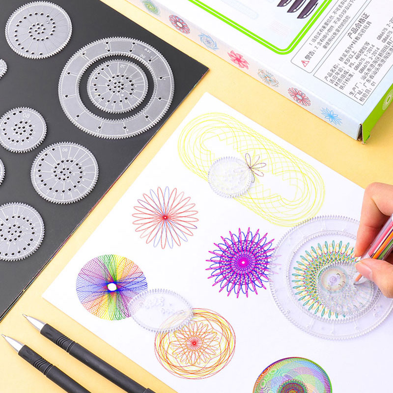 11/22pcs Spirograph Drawing Toys Set Interlocking Gears Wheels ...