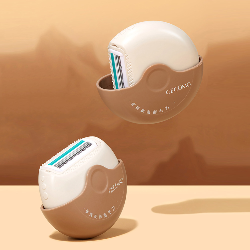 GECOMO Portable Screw Hair Razor, Non-Slip Particles, Gentle Hair ...