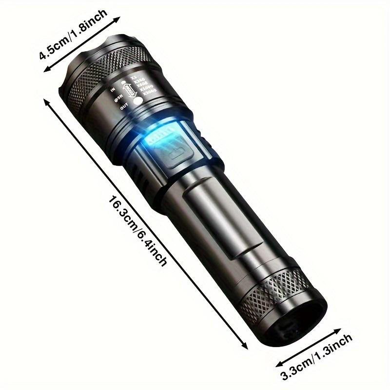 Acciaiie Super Bright Zoom LED Flashlight Rechargeabl Waterproof ...