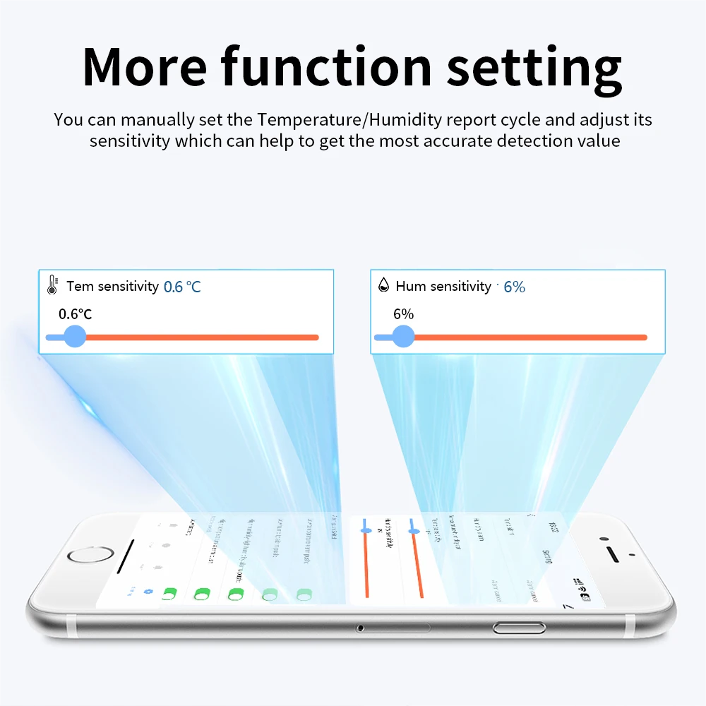 Tuya WiFi Temperature Humidity Sensor Indoor Humidity Sensor Battery ...